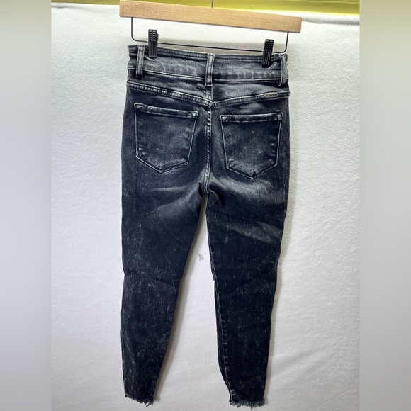 KanCan Signature High Rise Ankle Skinny Jeans Womens 24 Denim Black Stretch 2159 - Picture 8 of 9